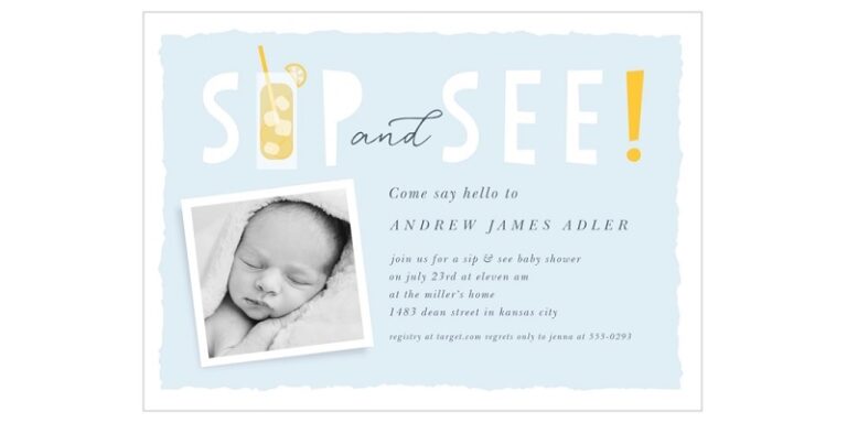 Wear to a Sip And See Baby Shower