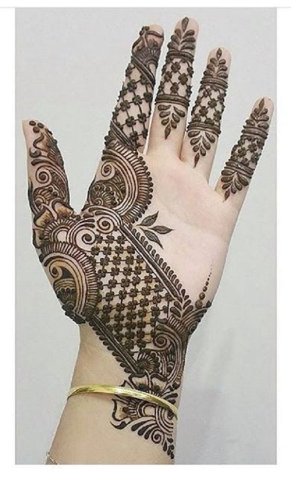 Front Hand Mehndi Designs