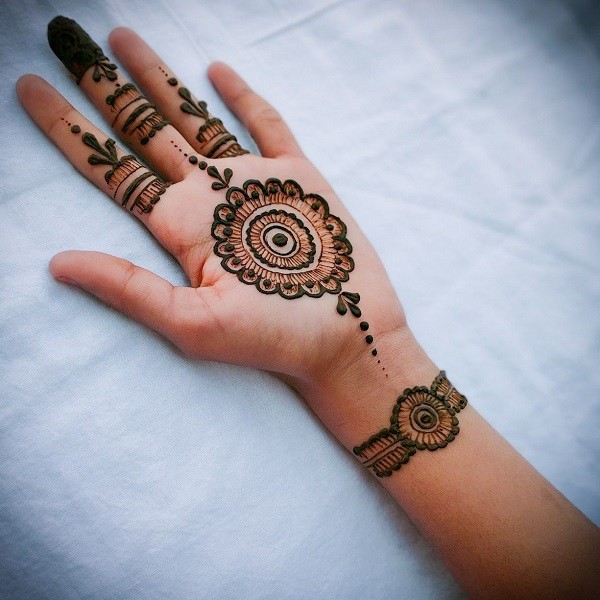 Front Hand Mehndi Designs