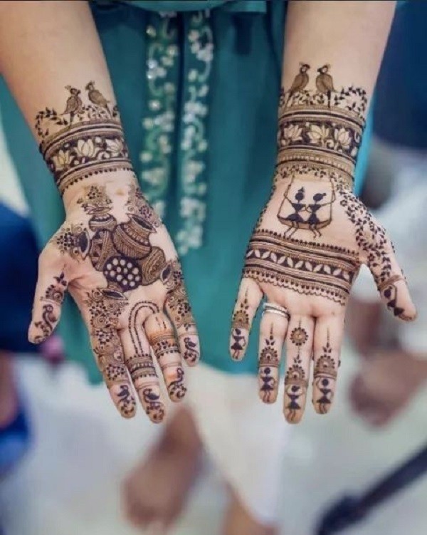 Front Hand Mehndi Designs