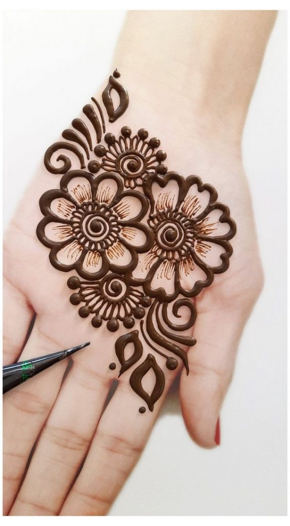 Front Hand Mehndi Designs