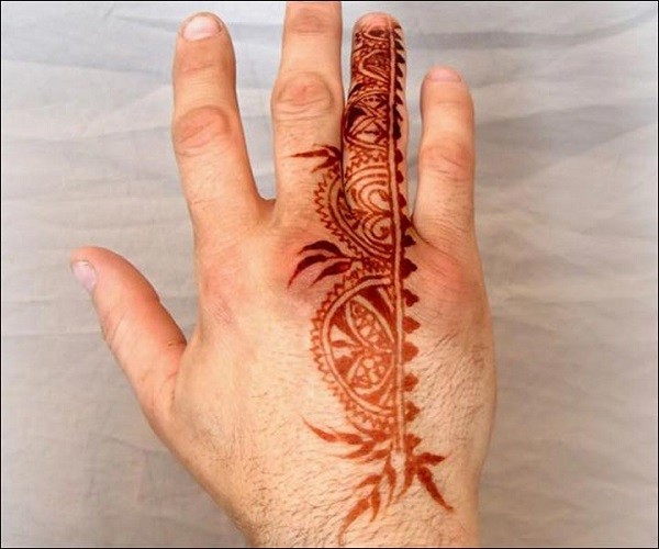 Boys Mehndi Design