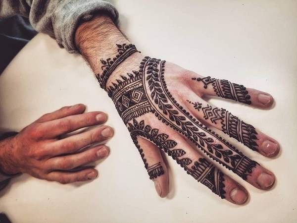 Boys Mehndi Design