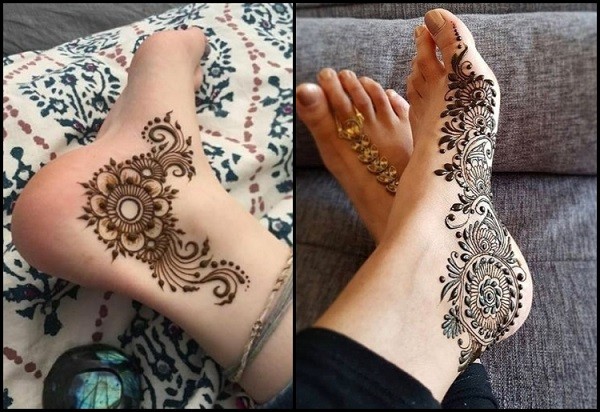 Leg Mehndi Design