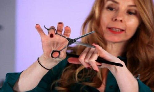 How To Hold Hair Scissors?