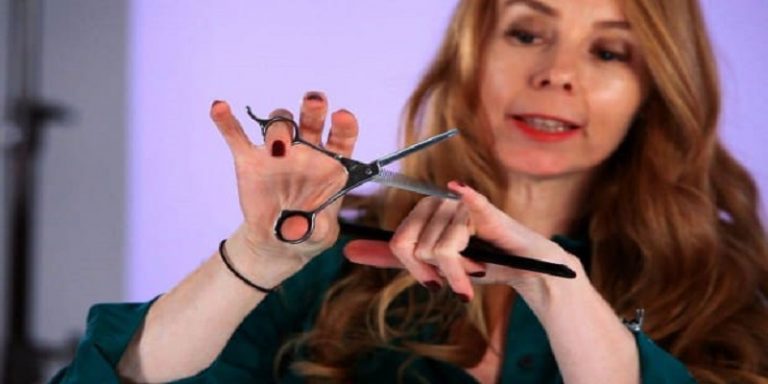 How To Hold Hair Scissors