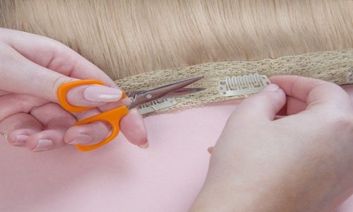 How To Sew Clips To Hair Extensions?