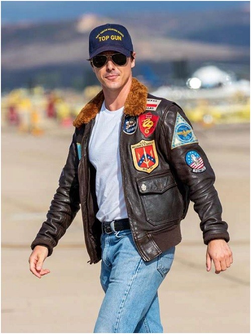 Tom Cruise Top Gun Leather Jacket