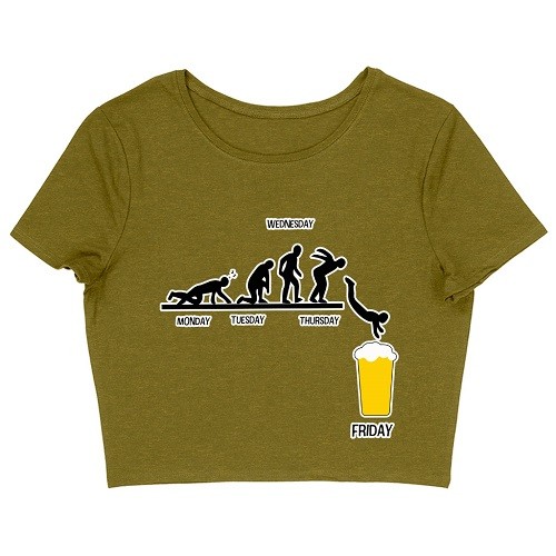 Friday Beer Women’s Cropped T-Shirt