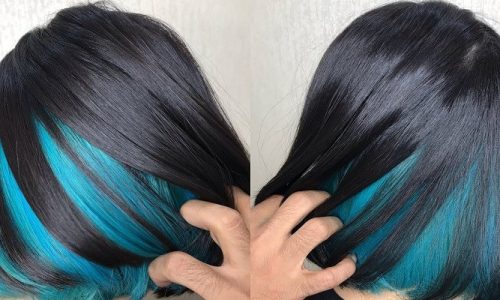 How To Do Peek A Boo Hair Color?