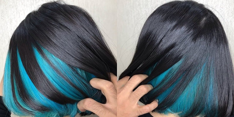 How To Do Peek A Boo Hair Color?