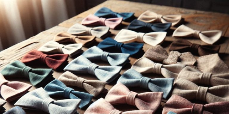 The Refined World of Linen Bow Ties for Men
