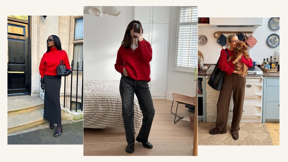 What To Wear With A Red Jumper