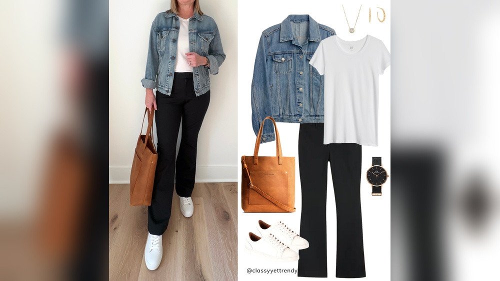 What To Wear With Black Flare Jeans