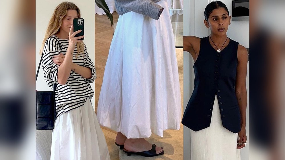 What To Wear With Long White Skirt